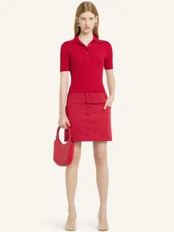 ICONIC RIB KNIT POLO SHIRT