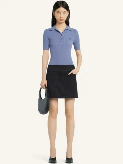 ICONIC RIB KNIT POLO SHIRT