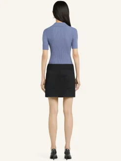 ICONIC RIB KNIT POLO SHIRT
