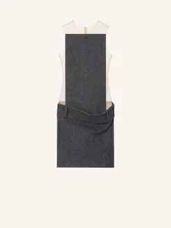 ILLUSION DENIM DRESS