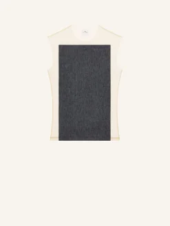 ILLUSION DENIM TOP