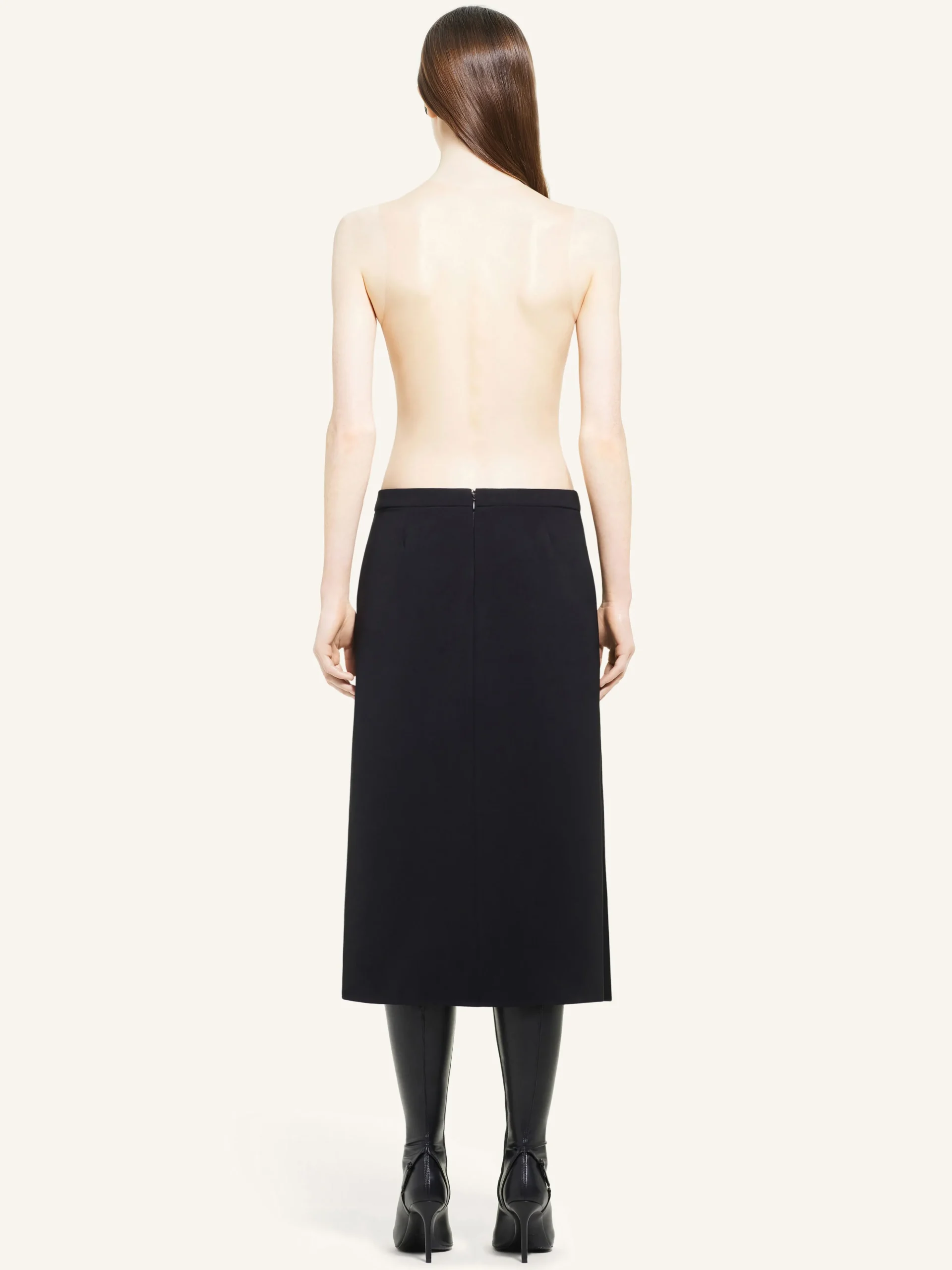 ILLUSION DRAPED SKIRT
