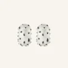 INFINITY FLECKED METAL EARRINGS