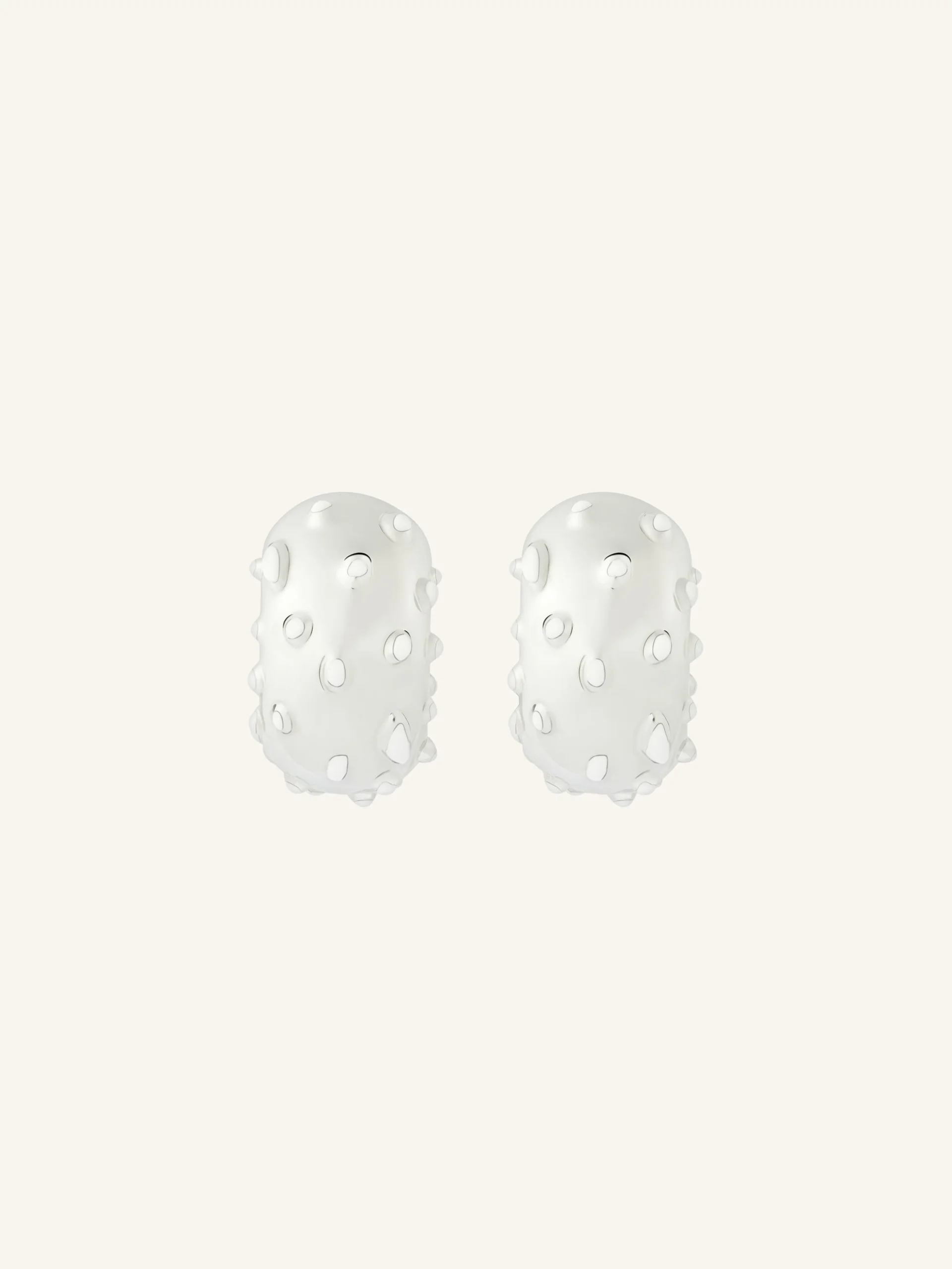 INFINITY FLECKED METAL EARRINGS
