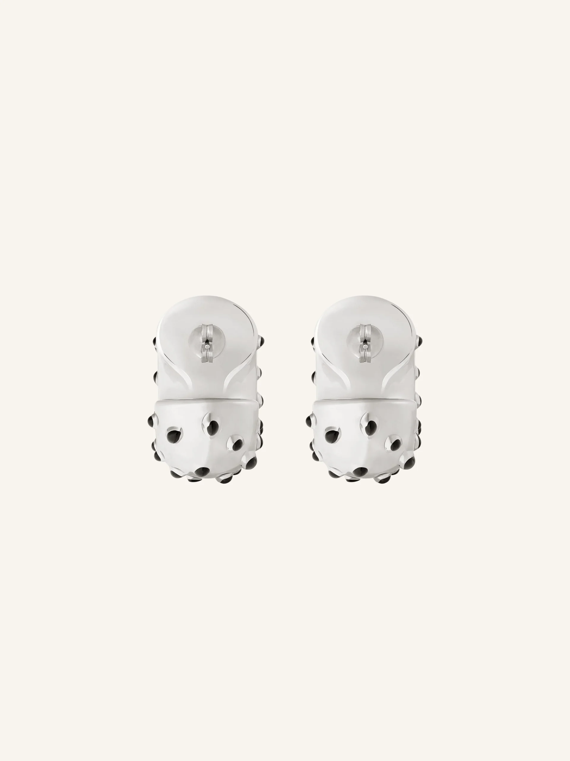 INFINITY FLECKED METAL EARRINGS