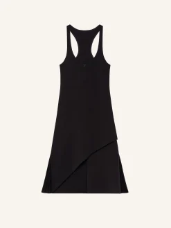 INFINITY PLEATS A-LINE DRESS