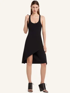 INFINITY PLEATS A-LINE DRESS