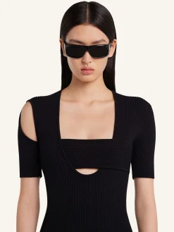 INFINITY RIB KNIT SWEATER