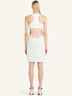 INFINITY SCUBA SATIN DRESS