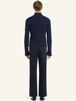 KNITTED ZIPPED CARDIGAN