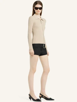 KNITTED ZIPPED CARDIGAN