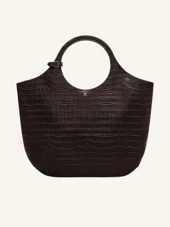 LARGE HOLY CROCO STAMPED BAG