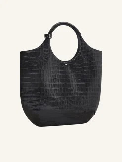 LARGE HOLY CROCO STAMPED BAG