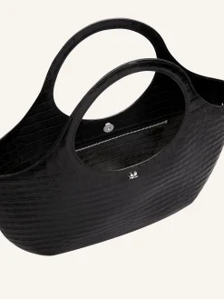 LARGE HOLY CROCO STAMPED BAG