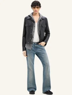 LEATHER TRUCKER JACKET