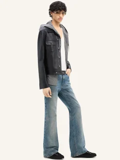 LEATHER TRUCKER JACKET