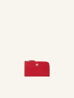 LEATHER ZIPPED CARDHOLDER