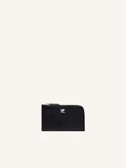 LEATHER ZIPPED CARDHOLDER