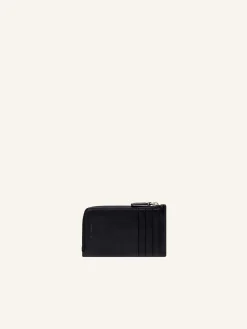 LEATHER ZIPPED CARDHOLDER