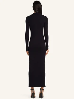 LIGHT RIB CARDIGAN LONG DRESS