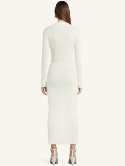 LIGHT RIB CARDIGAN LONG DRESS