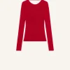 LINGERIE DETAIL KNITTED SWEATER