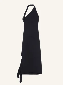 LONG ASYMETRICAL BUCKLE DRESS