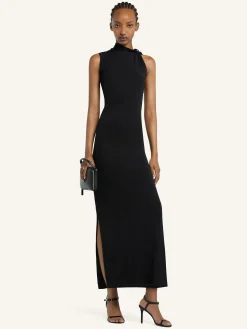 LONG DRAPED DRESS