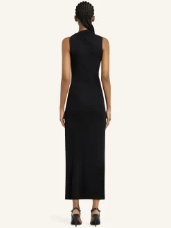 LONG DRAPED DRESS