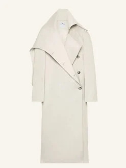 LONG OBLIQUE TRENCH COAT