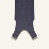 LONG REVERSED DENIM SKIRT