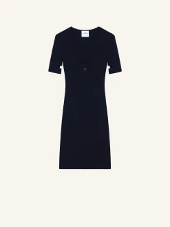 MINI CUT-OUT KNIT DRESS