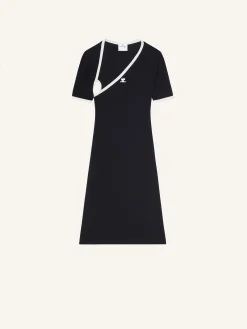 MINI SLASH CONTRAST DRESS