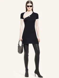MINI SLASH CONTRAST DRESS