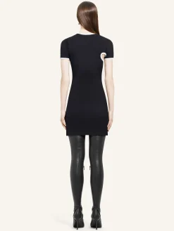 MINI SLASH CONTRAST DRESS