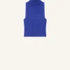 MOCKNECK LIGHT RIB CROPPED TOP