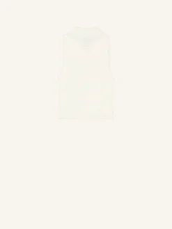 MOCKNECK LIGHT RIB CROPPED TOP