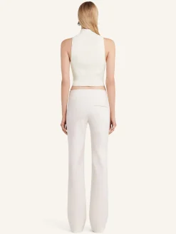 MOCKNECK LIGHT RIB CROPPED TOP