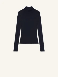 MOCKNECK LIGHT RIB SWEATER