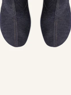 OBLIQUE DENIM BOOTS