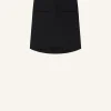 OBLIQUE DRAPED MINI SKIRT