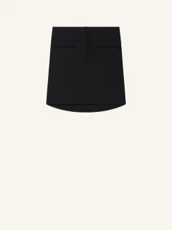 OBLIQUE DRAPED MINI SKIRT