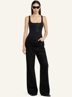 OBLIQUE 90'S RIB TANK TOP