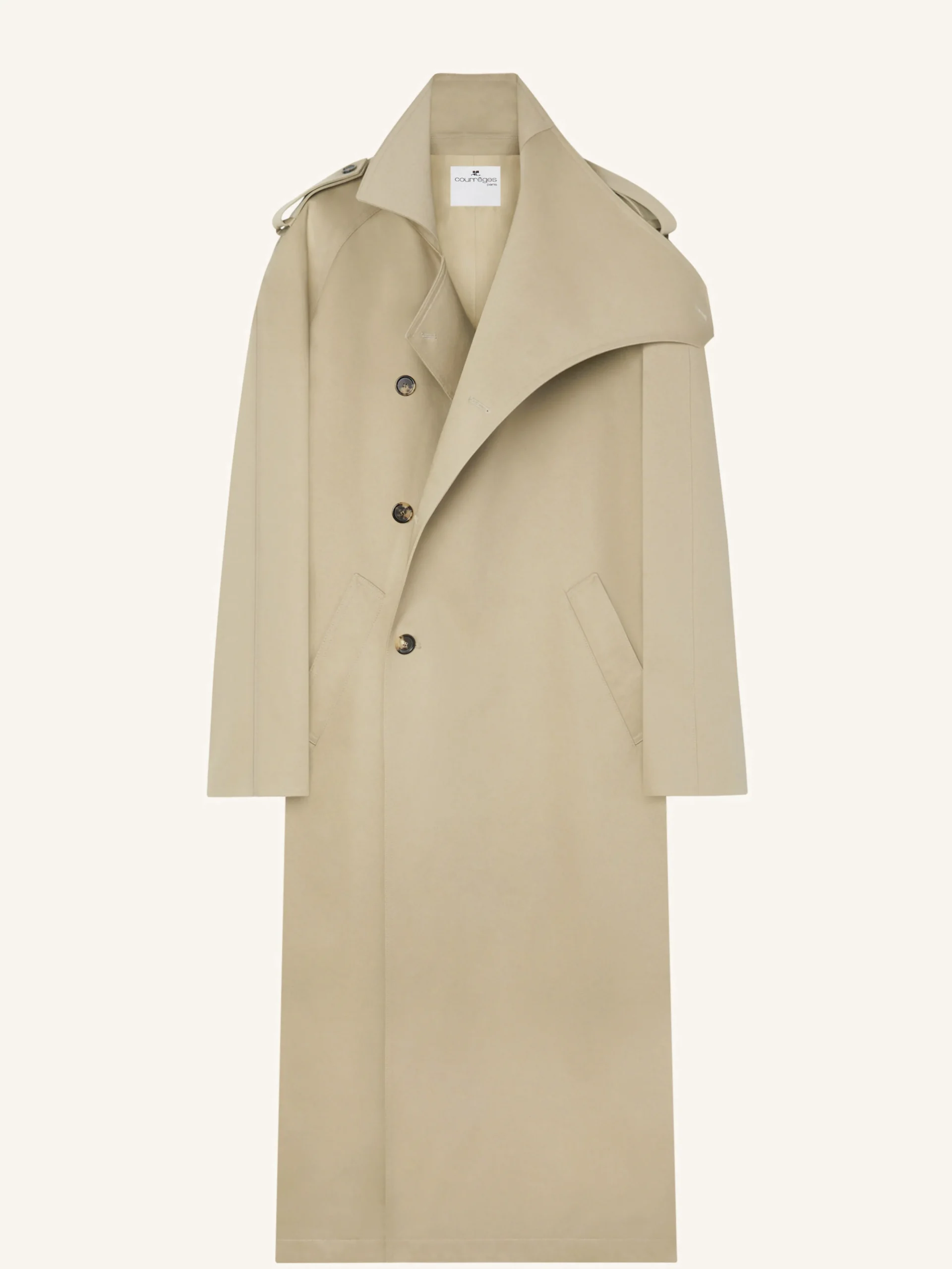 OBLIQUE TRENCH COAT