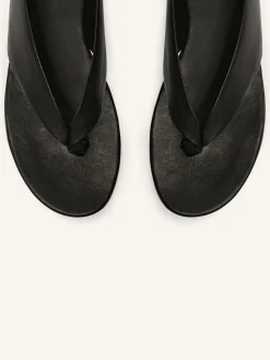 OPENED LEATHER BALLERINAS