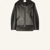 OVERSIZED LEATHER BIKER JACKET
