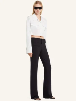 2-POCKET POPLIN CROPPED SHIRT