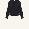 2-POCKET SATIN SHIRT