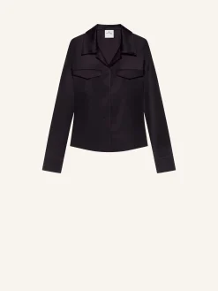 2-POCKET SATIN SHIRT