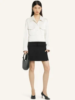 2-POCKET SATIN SHIRT